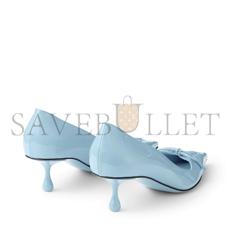 Ji*y Ch* scarlett 50 dusty blue patent leather pumps scarlett50pat